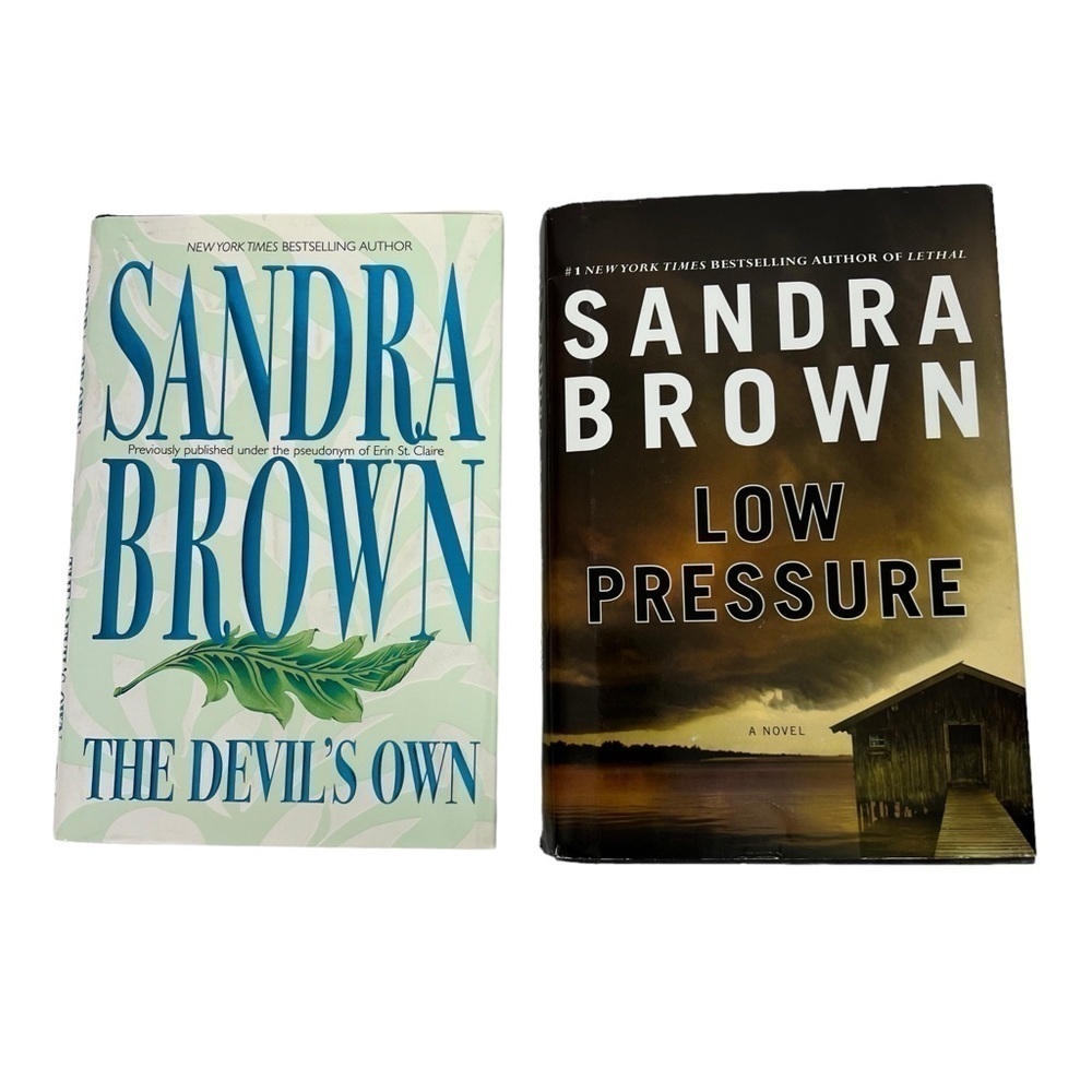 Sandra Brown Fiction Books/Novels Lot/2 Hardcover Dust Jacket Thriller/Romance